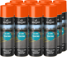 Red spray paint 500 ml Soppec TRACING 12 pc.