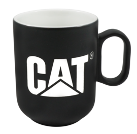 Black ceramic Caterpillar mug 300 ml