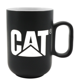 Black ceramic Caterpillar mug 400 ml