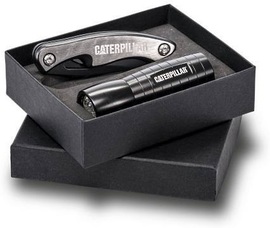 Caterpillar kit – pocket knife and flashlight