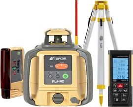Laser level Topcon RL-H4C (+ tripod, + laser stave, + distance meter, + LS-B10 laser sensor)