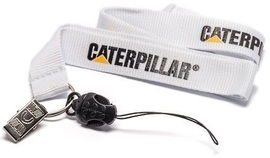 Caterpillar white lanyard