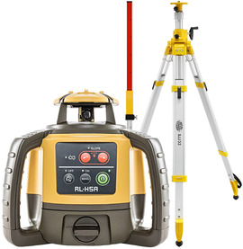Niwelator laserowy Topcon RL-H5A (+ statyw korbowy SJJ32 + łata LS-24), wiązka czerwona, zasięg 800 m