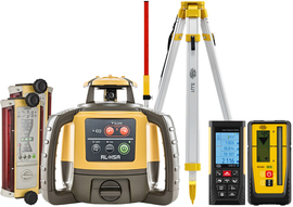 Laser level Topcon RL-H5A Digital (+ tripod, + laser stave, + distance meter,  + 2x LS-B110 laser sensor)