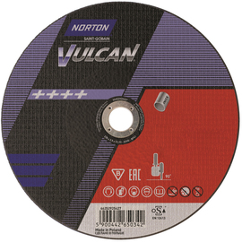 Abrasive disc for inox Norton Vulcan A60T Inox 125 x 22,23 mm