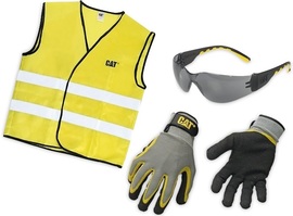 Security kit – vest, goggles and gloves