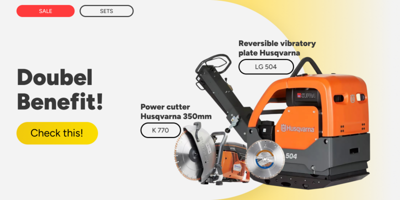 Double benefits Husqvarna 