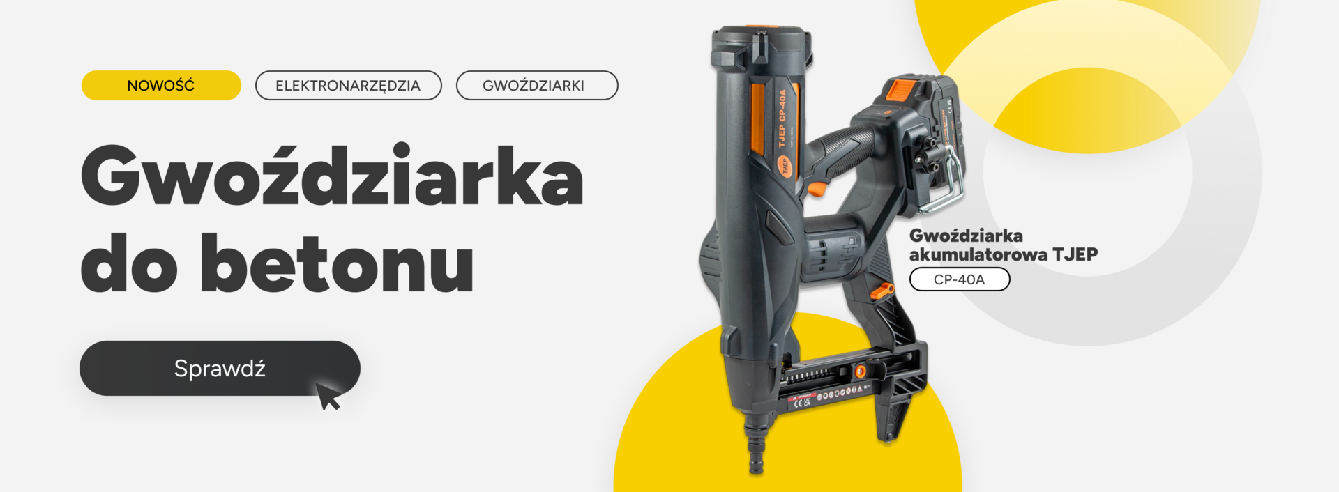 Gwoździarka do betonu TJEP CP-40A 