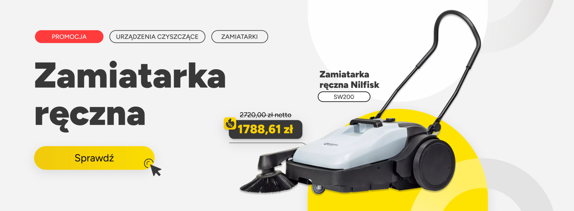 Zamiatarka ręczna Nilfisk 