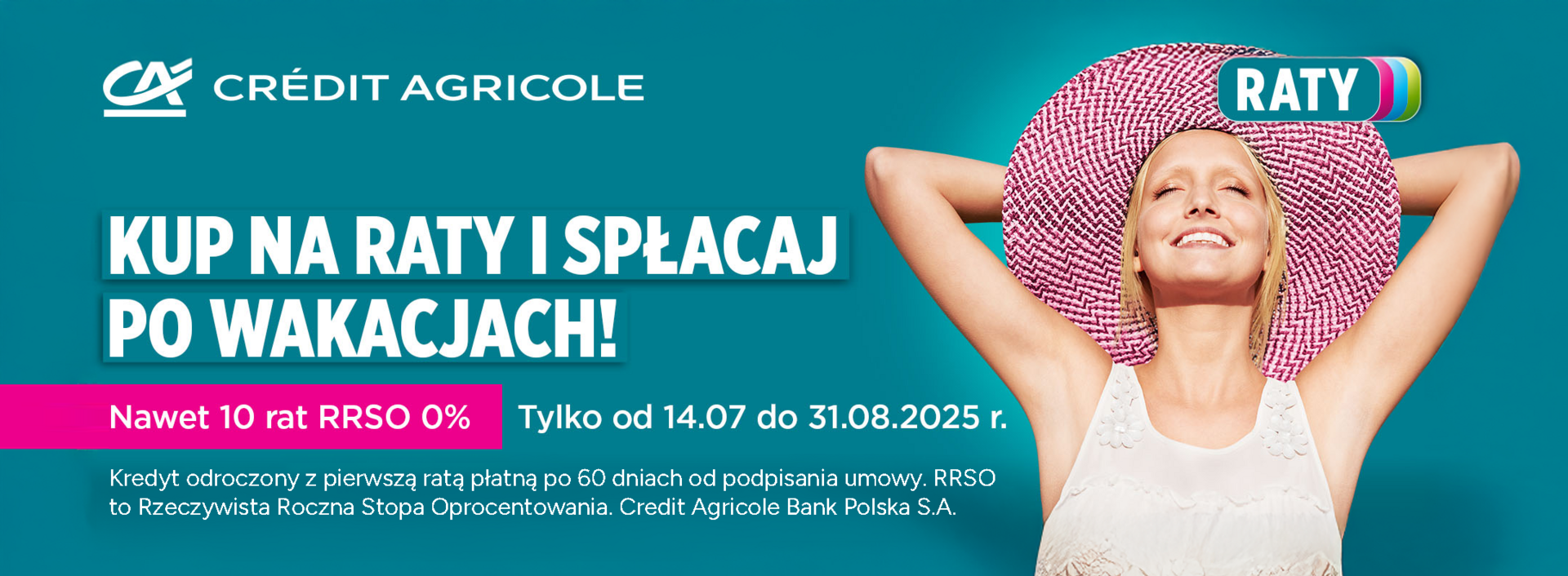 Raty 0% Credit Agricole 