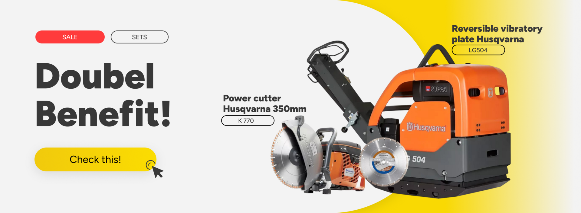 Double benefits Husqvarna 