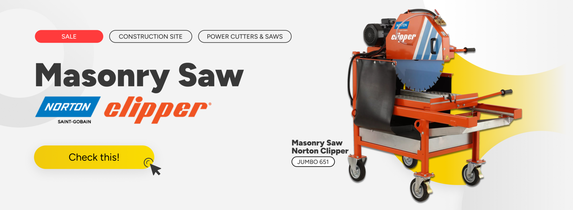 Masonry saw Norton Clipper 