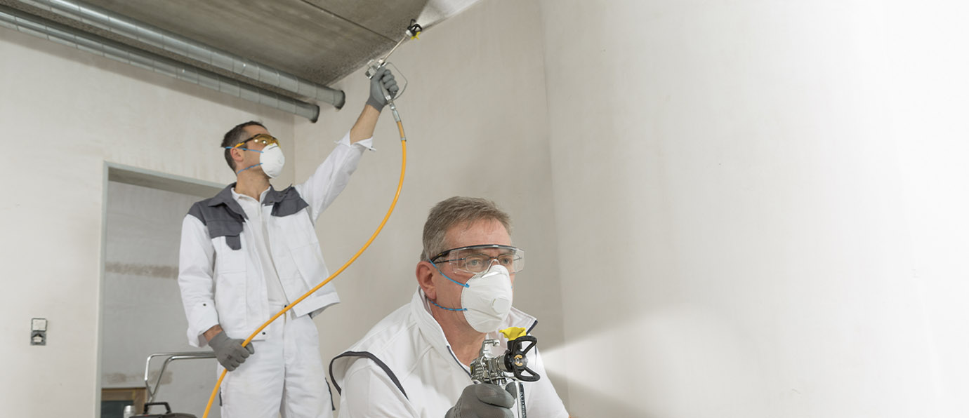 Wall spraying