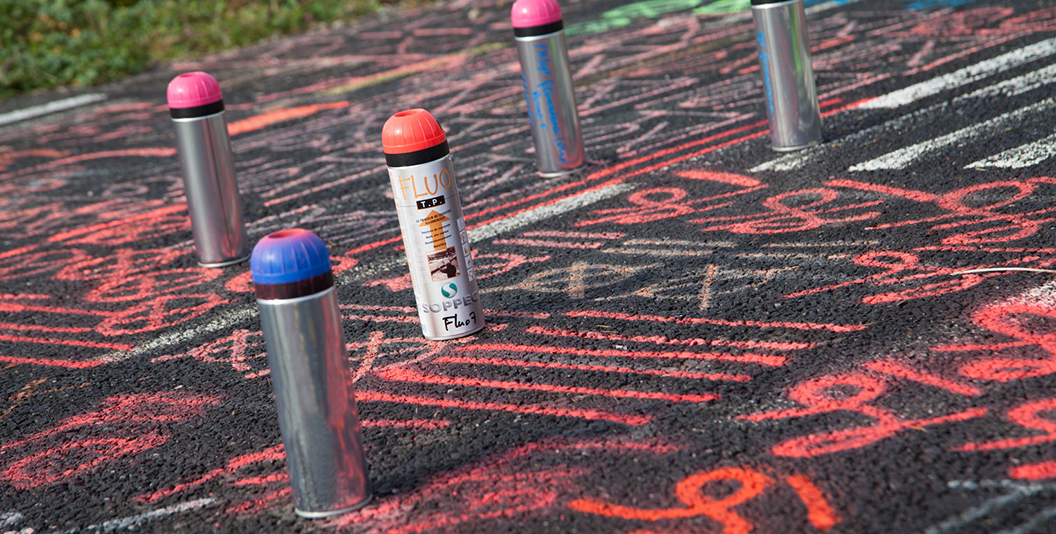 Red spray paint 500 ml Soppec FLUO TP 