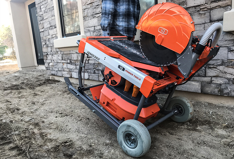 Dust-free table cutter iQ Power Tools iQMS362 with dust extraction system