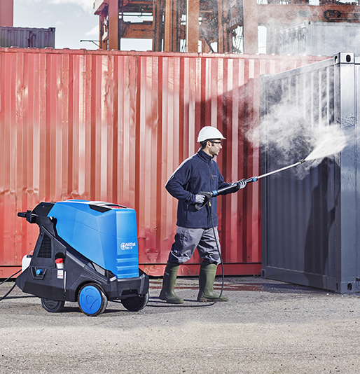 Mobile Hot water pressure washer Nilfisk MH 7P-180/1260 FA