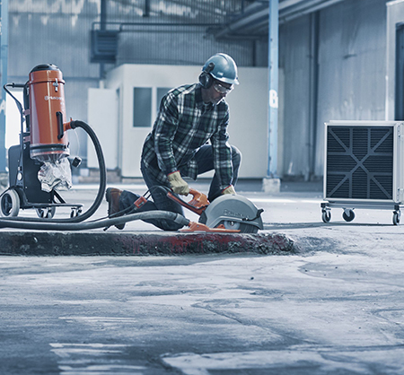 Husqvarna air cleaning systems - professional dust and pulp removal