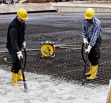 Concrete treatment in 10 steps using Wacker Neuson tools