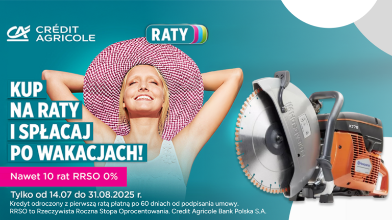 Raty 0% na wakacje od Credit Agricole